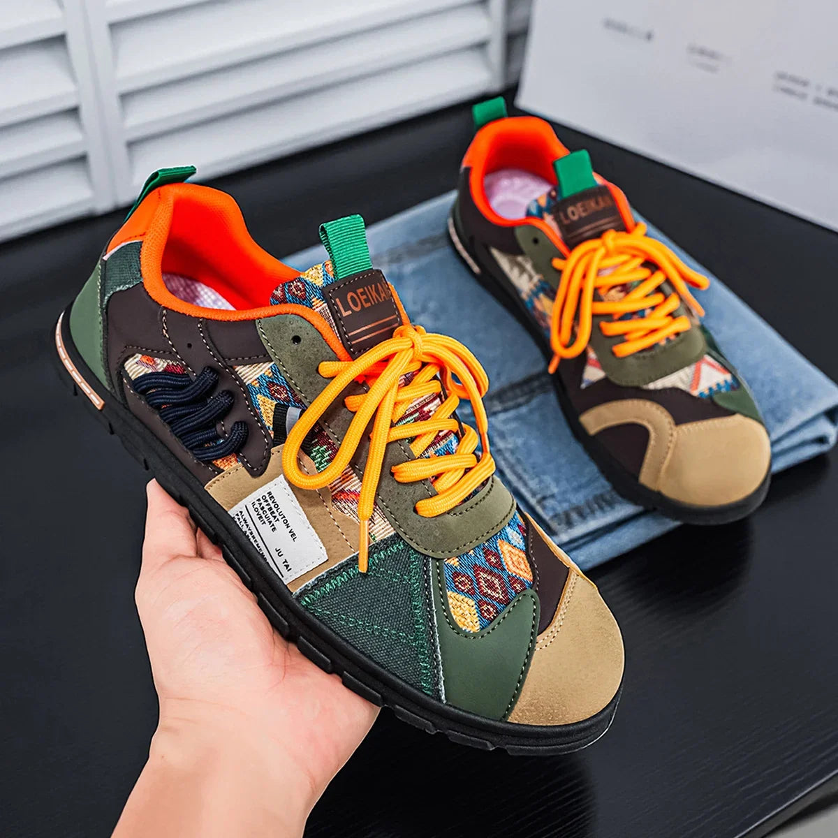 Gianluigi | Sneakers rétro outdoor da uomo dallo stile urbano