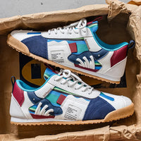 Gino | Sneakers rétro da uomo con dettagli color block