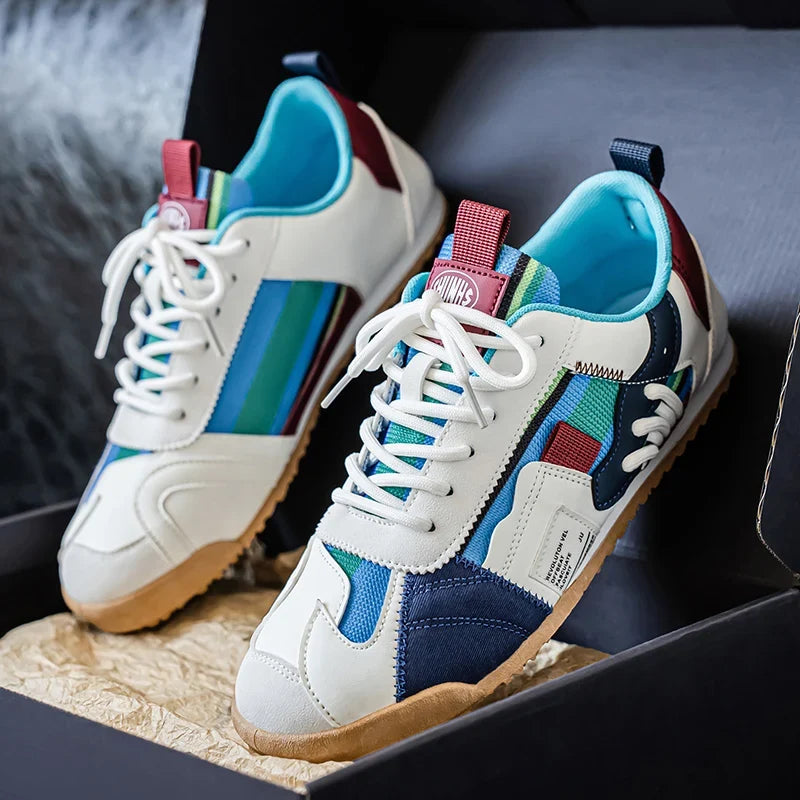 Gino | Sneakers rétro da uomo con dettagli color block